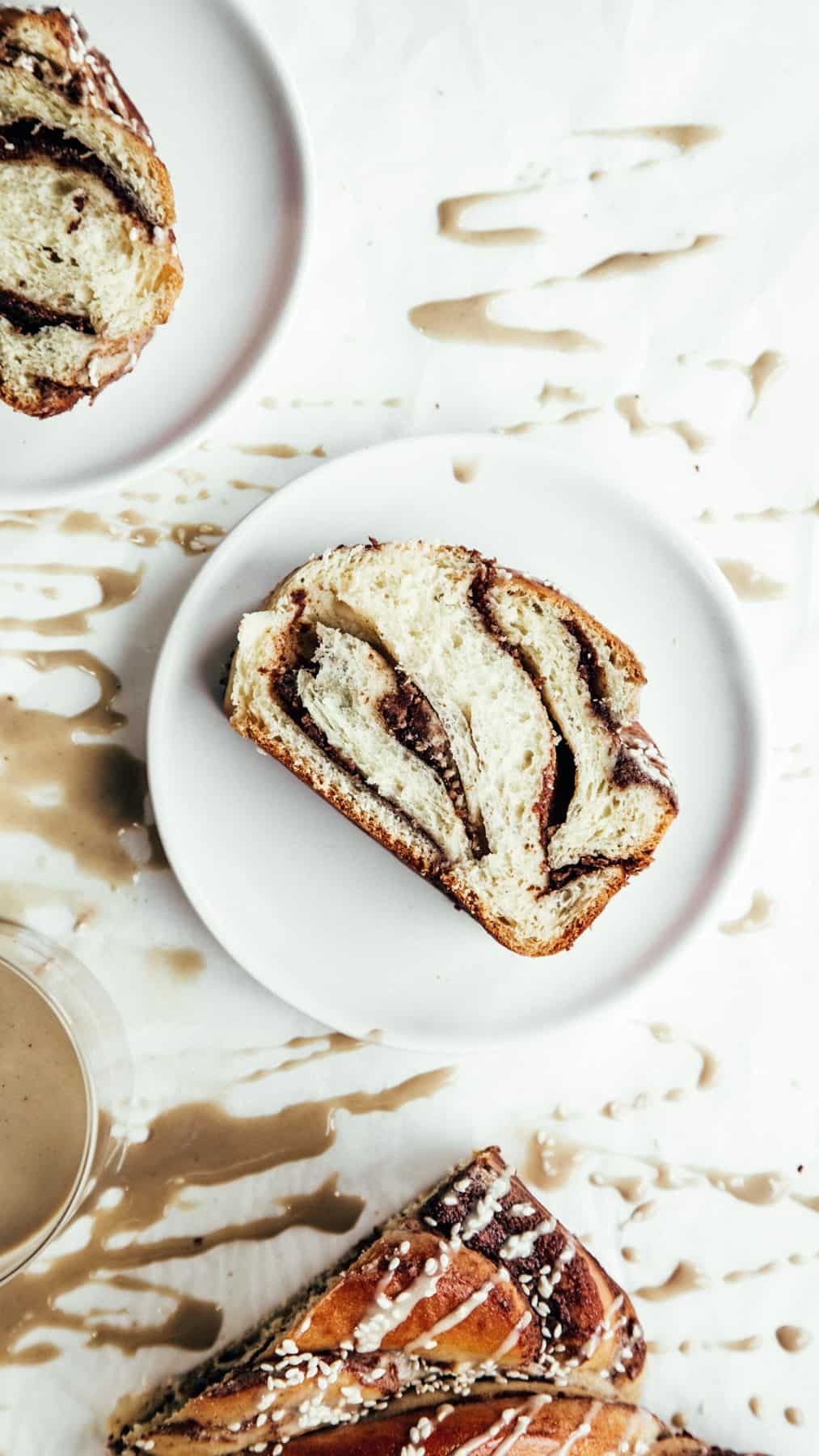 Chocolate Tahini Babka
