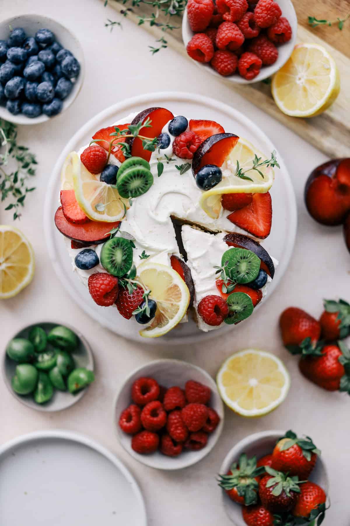 Layered Lemon Cake With Lemony White Chocolate Frosting
