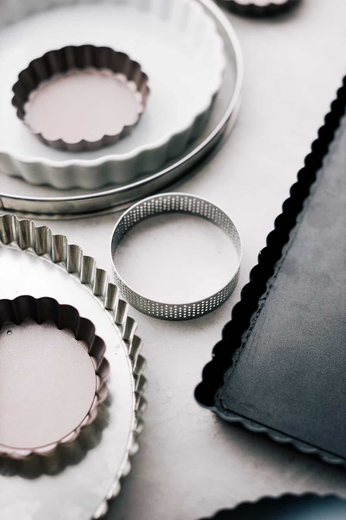 Tartlette rings for making mini tarts.