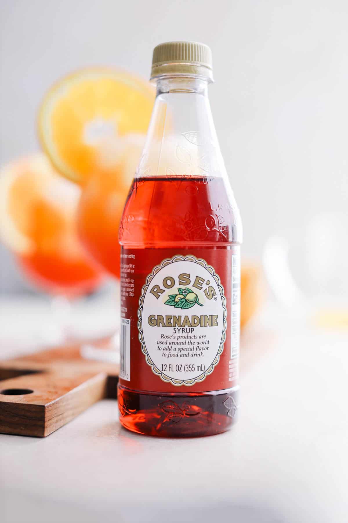 Grenadine ingredient in a container.
