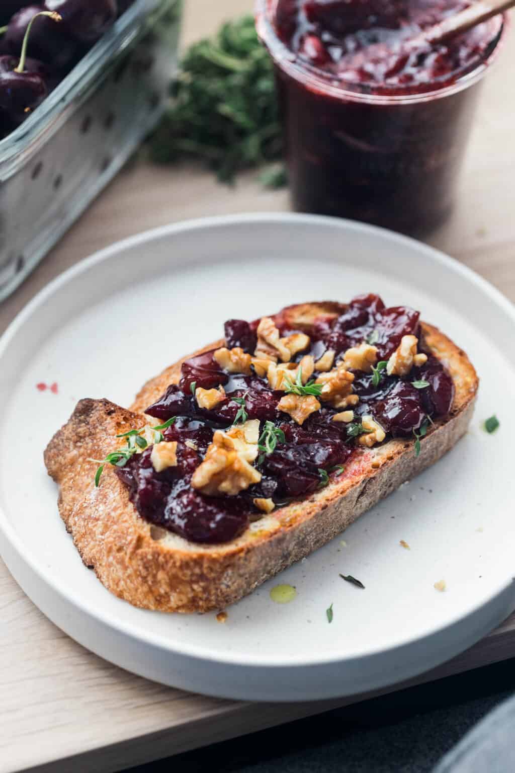 Simple Cherry Compote Recipe - Emily Laurae