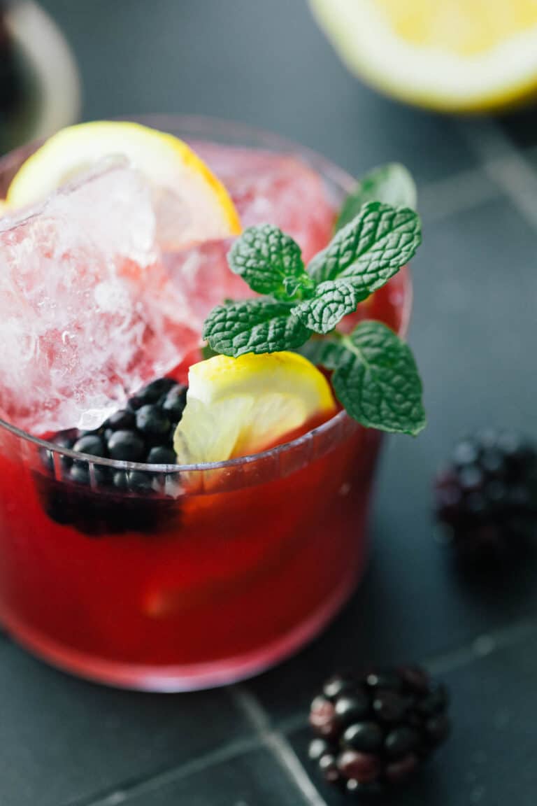 Black Raspberry Smash Easy Blackberry Bourbon Smash – Perfect for Summer or Fall - Emily Laurae