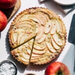 Thumbnail for making an apple french tart on the counter.