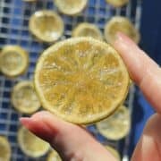 Candied limes with more in the background.